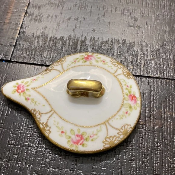 Antique Hand Painted Nippon Covered Floral Porcelain Pitcher Pot! - Picture 2 of 8